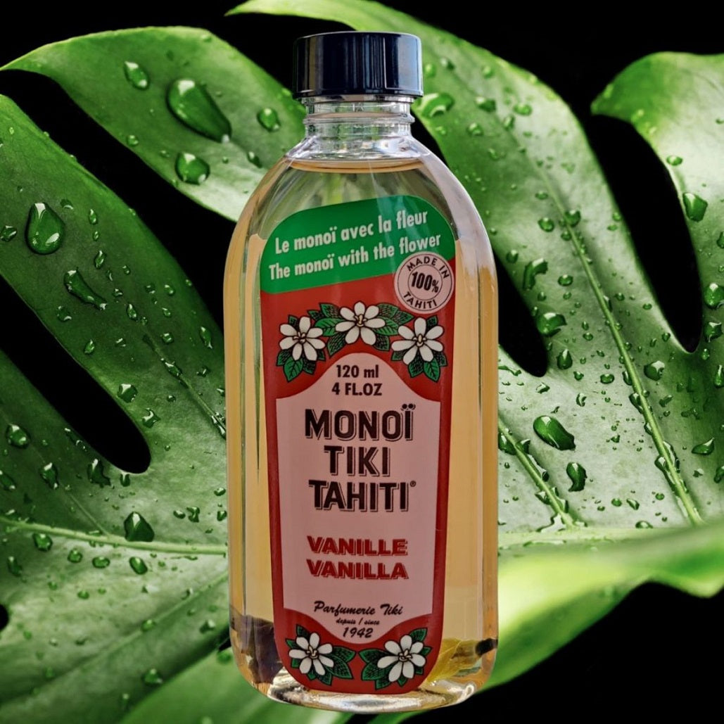Monoï de Tahiti à la vanille, flacon de 120 ml - Couleurs du Fénua