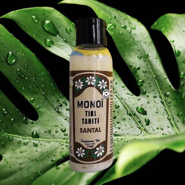 Monoï de Tahiti au santal, flacon de 60 ml - Couleurs du Fénua