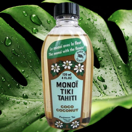 Monoï de Tahiti à la noix de coco, flacon de 120 ml - Couleurs du Fénua
