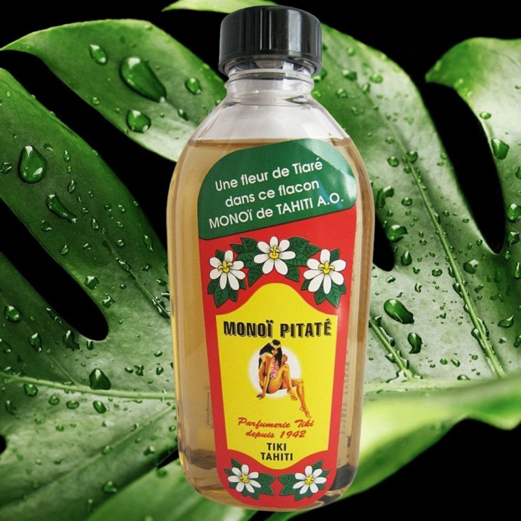 Monoï de Tahiti au pitaté, jasmin de Tahiti , flacon de 120 ml - Couleurs du Fénua
