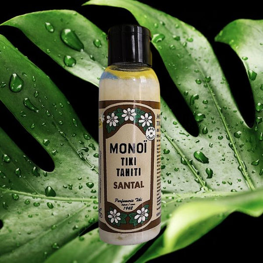 Monoï de Tahiti au santal, flacon de 60 ml - Couleurs du Fénua
